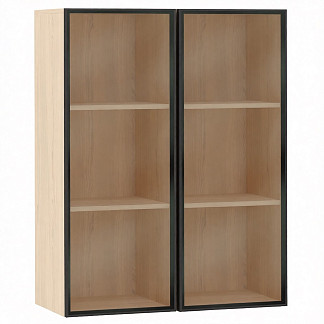 Шкаф-витрина двухстворчатый Челси,Римини Римини белая