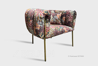 "Leo" кресло; нераскл.; 12; золото; Forest 03 (гр.3/Турция)