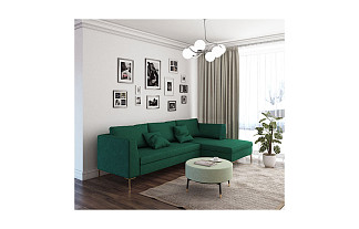 Диван Челси 3-местный с оттоманкой