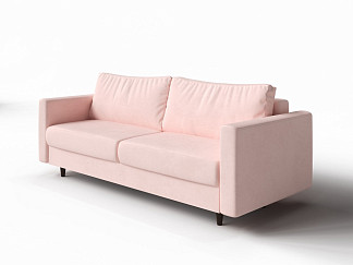 Орматек Диван-кровать Otto Middle (Ткань: Велюр Ultra Розовый мусс) 138x201