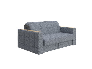 Орматек Диван-кровать прямой Ergonomic dream (ЛДСП+ткань Levis 85 Серый/Ясень светлый) 158x211