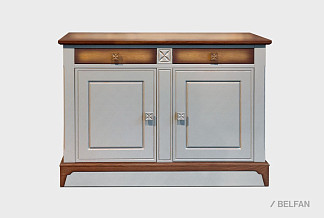 Тумба 2-х дверная (низ) «Бриансон»; муссон+дуб