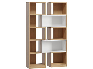 Стеллаж-трансформер Тайбэй 160x190 Дуб Барбера/Белый