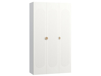 Распашной шкаф Луми 3-136x242 Белый