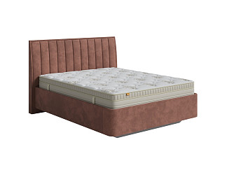 Кровать Fly Majesty с ПМ + Матрас Comfort Up Middle Plus (Ткань: Микровелюр Selfie Древесная роза) 200x200