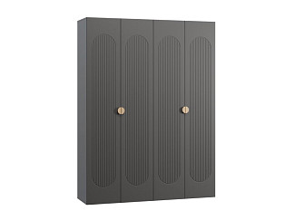 Распашной шкаф Луми 4-181x242 Графитовый