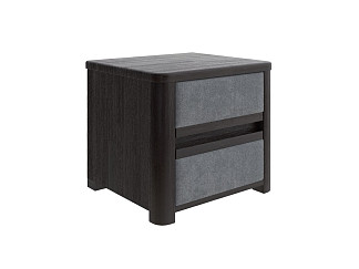 Тумба Орматек Wood Soft (ЛДСП Венге+ткань Венге (сосна) с брашированием/Sohu Сталь) 45x40