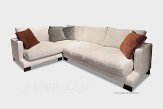 "Леформ" диван угловой; нераскл.; 2R901L; левый; венге; Ideal Miilk 10+Ideal Miilk 10+Ideal col. Vizon (col.13)+Ideal col. Bakir (col.14) (гр.2/Турция