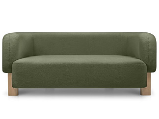 Диван прямой Арклоу Мех Оливковый