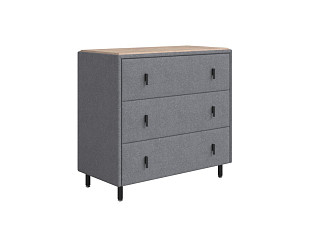 Комод Орматек Sofix (Рогожка/ЛДСП Nice Серый/Бунратти) 92x46