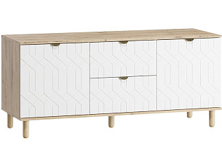 ТВ-тумба Теджонс 139x62 Деко ​Белый/Дуб Ирландский