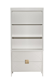 151SV-000023 Шкаф-витрина открытый широкий с комодом с 2-мя ящиками