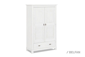 Шкаф для одежды 2-х дв. "Рауна" 21; белый воск