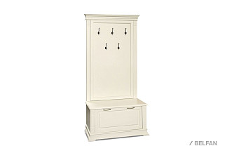 Тумба с вешалкой "Верди Люкс" 06; слоновая кость