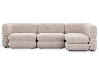 Диван модульный Брера 7 Букле Кремовый