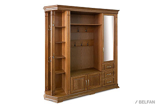 Шкаф комбинированный "Верди Люкс" 2; дверь справа; дуб рустикаль