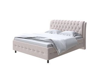 Кровать Como (Veda) 4 с ПМ + Матрас Orto Comfort Middle (Ткань: Шенилл Piano 9 Кремовый тарт) 200x200