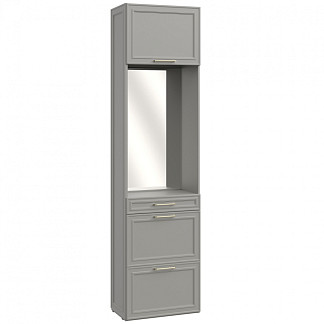 Торцевой модуль для прихожей правый гл.612+свет.JJ01 Montreal серый