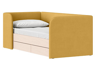 Детская кровать Модди 90 Велюр Желтый