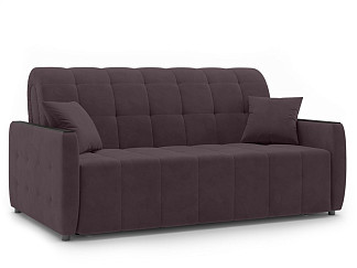Орматек Диван-кровать Berlin 2 Hard (Велюр/ЛДСП Ultra Сливовый (Plum)/Венге) 160x200