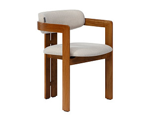 Стул Теодор-2 Рогожка Бежевый/Орех