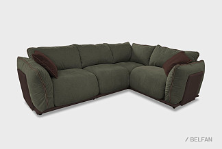 "Ferre" диван угловой; нераскл.; 1L+10+90+1R; правый; Infinity 10+Infinity 06+Infinity 06 (гр.2/МТХ)