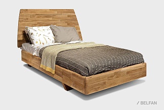 Кровать "Уоллстрит"; без основания, без матраса; (900x2000); к-бейц-масло