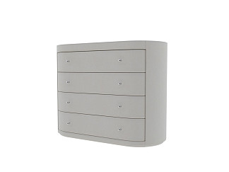 Комод Verda Classic (Ткань: Микровелюр Marino 2 Молочный) 53x106