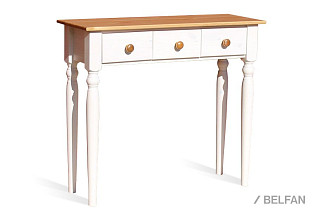 Консоль "Консолеа-3"; белый воск+антик