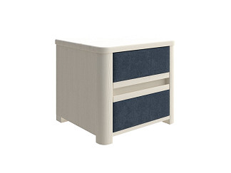 Тумба Орматек Wood Soft (ЛДСП+ткань Слоновая кость (сосна) с брашированием/Sohu Джинс) 45x40