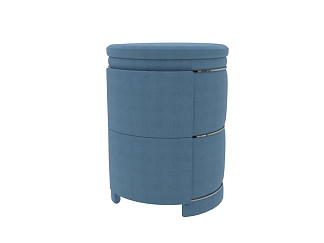 Тумба Verda Art Deco (Ткань: Микровелюр Marino 27 Океан) 53x54