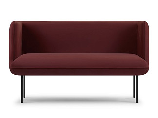 Диван прямой Наск-2 Велюр Бордовый