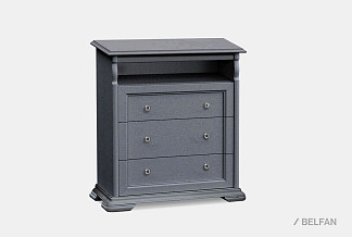 Комод для прихожей "Лика"; изабелла с темной патиной