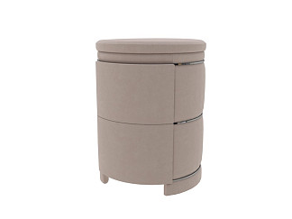 Тумба Verda Art Deco (Ткань: Микровелюр Manhattan Пыльная роза) 53x54