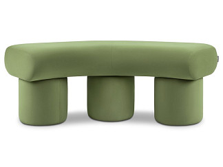 Банкетка Плум-2 Велюр Оливковый