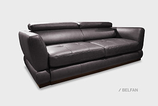 "Орландо" диван 3-х местный; раскл.; 3М; "Впередвыкатной" (1580х2000); венге; Oracul 998 (гр.2/СМ)