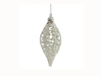 Елочное украшение Капля ажур