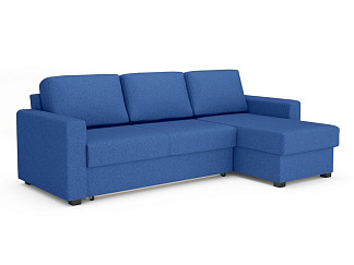 Угловой диван-кровать Dublin (левый, правый) (Велюр Happy 784 синий) 140x200