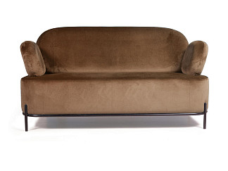 Орматек с металлическим основанием Dream (Ткань: Велюр Barkhat 12 Тёмно-коричневый) 73x152