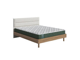Кровать Орматек Albero Soft New (Ткань/Массив (сосна) Антик (сосна)/Levis 12 Лён) 200x220