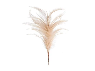 Ветка декоративная с натуральными перьями