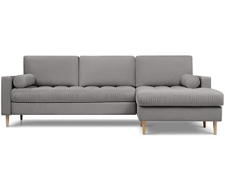 Диван угловой Плэнтис Velvet Smoke