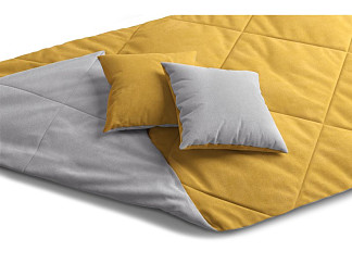 Топпер для дивана Сони-2 Велюр Серый