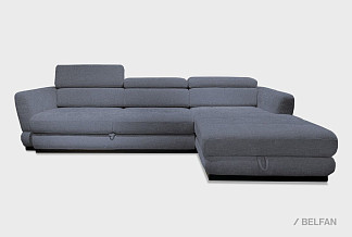 "Орландо" диван с оттоманкой; раскл.; 3ML8MR; "Впередвыкатной" (1580х1920); правый; венге; 1036(1) (гр.1)