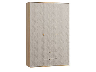 Распашной шкаф Монблан 3-139x215 Косы Латте