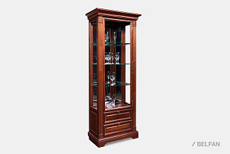 Шкаф с витриной "Престиж" 6; ГМ 5906; правый; мокко