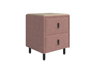 Тумба Орматек Sofix (Шенилл/ЛДСП Piano 10 Винтажный розовый/Бунратти) 45x45