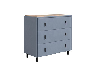 Комод Орматек Sofix (Велюр/ЛДСП Manhattan 12 Тихий океан/Бунратти) 92x46
