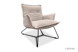 "Чарли" кресло; нераскл.; 12; металл черный; Tiffany 02 (38535)+Tiffany 02 (38535)+Tiffany 02 (38535); (гр. 1)