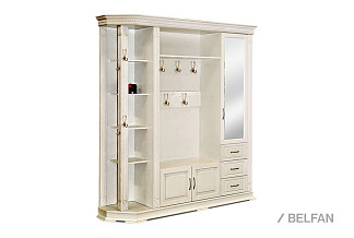 Шкаф комбинированный "Верди Люкс" 2; дверь справа; слоновая кость